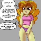 3501146__suggestive_artist-colon-tjpones_adagio+dazzle_human_equestria+girls_g4_belly_belly+button_breasts_busty+adagio+dazzle_cameltoe_clothes_female_gray+back
