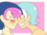 397858__artist+needed_suggestive_bon+bon_lyra+heartstrings_sweetie+drops_human_g4_bedroom+eyes_blushing_boy+bon_gay_guyra_humanized_male_rule+63_ship-colon-boy
