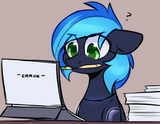 Cybernetic Pony, fan character, simple shading, simple coloring, solo, paper, co s-109832393