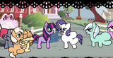 Twilight becomes friends with Rarity after Rarity just kicked the shit out of the Apple Family