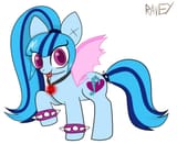 3636891__safe_artist-colon-ravey_sonata+dusk_g4_-colon-p_blue+coat_blue+mane_clothed+ponies_female_gem_looking+at+you_purple+eyes_raised+hoof_simple+background_