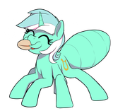 3186623__safe_artist-colon-thebatfang_lyra+heartstrings_ant_ant+pony_insect_original+species_pony_unicorn_g4_eyes+closed_food_grain_happy_lyrant_mandibles_multi