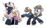 3018284__safe_artist-colon-wandrevieira1994_derpibooru+import_oc_oc-colon-littlepip_oc-colon-velvet+remedy_unofficial+characters+only_pony_unicorn_fall