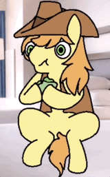 Braeburn eating