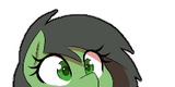 2869352__safe_artist-colon-thebatfang_oc_oc+only_oc-colon-filly+anon_earth+pony_pony_aggie-dot-io_female_filly_foal_hiding_lowres_peeking_simple+background_solo