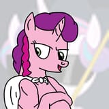 this pony is going to fry an apple on spitfire&#039;s mane
