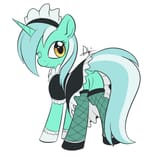 3510029__safe_artist-colon-dusthiel_lyra+heartstrings_pony_unicorn_g4_butt_clothes_dock_dress_featureless+crotch_female_fishnet+clothing_fishnet+stockings_horn_
