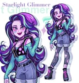 3313154__safe_artist-colon-libbly_libby_starlight+glimmer_human_equestria+girls_g4_female_simple+background_solo_white+background