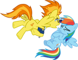 Spitfire yelling at Rainbow Dash