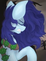 3542957__safe_artist-colon-kucapon_derpibooru+import_oc_oc-colon-p-dash-21_unofficial+characters+only_earth+pony_pony_fallout+equestria_fallout+equestr