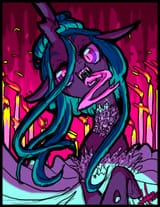 505837__safe_artist-colon-candys-dash-killer_derpibooru+import_queen+chrysalis_changeling_changeling+queen_female_solo_tongue+out