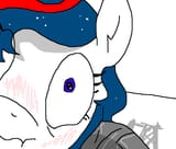 2231606__safe_oc_oc+only_oc-colon-nasapone_earth+pony_pony_blushing_close-dash-up_cyoa_ethereal+mane_female_implied+anon_mare_offscreen+character_pov_scrunchy+f