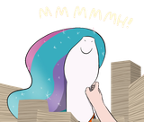 3551726__safe_artist-colon-doublewbrothers_derpibooru+import_edit_princess+celestia_human_pony_g4_cropped_hand_human+on+pony+petting_image_nose+in+the+