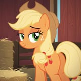 7202737__safe_imported+from+twibooru_applejack_earth+pony_pony_ai+generated_barn_bedroom+eyes_butt_clothes_cowboy+hat_female_freckles_hair_half-dash-closed+eyes