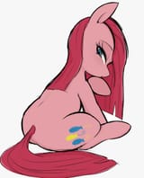 pinkamena backside