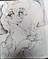 very freckled tea sketch