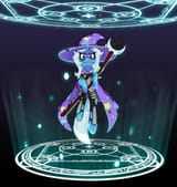 3633494__safe_artist-colon-princewhateverer_trixie_pony_unicorn_g4_armor_bipedal_cape_clothes_female_gradient+background_hat_horn_levitation_magic_magic+circle_