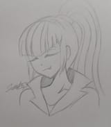 3639351__safe_artist-colon-sunsetzg3_sonata+dusk_human_equestria+girls_g4_-colon-3_cute_cute+little+fangs_eyes+closed_fangs_female_ponytail_sketch_solo_traditio