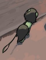 2134783__safe_artist-colon-plunger_oc_oc+only_oc-colon-filly+anon_earth+pony_pony_female_filly_leash_motion+blur_pet_pony+pet_running_sidewalk_solo