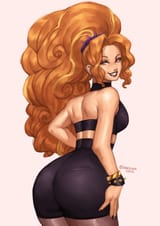 3113052__suggestive_artist-colon-nire_adagio+dazzle_equestria+girls_bracelet_breasts_butt_clothes_ear+piercing_earring_eyeshadow_jewelry_lipstick_looking+back_l
