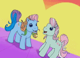 966906__safe_screencap_minty_rainbow+dash+28g329_earth+pony_pony_a+charming+birthday_g3_animated_dancing_duo_duo+female_female_heart_mare_party