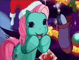2111831__safe_screencap_minty_earth+pony_pony_g3_my+little+pony-colon-+a+very+minty+christmas_animated_bipedal_blinking_christmas_christmas+stocking_cute_female