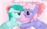 555814__safe_artist-colon-bluemeganium_rainbowshine_spring+melody_sprinkle+medley_pegasus_pony_g4_chatting_cute_dialogue_duo_eye+contact_female_floppy+ears_hea