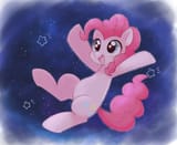 2324588__safe_artist-colon-arrow__root_pinkie_pie_earth_pony_pony_cute_diapinkes_female_galaxy_high_res_image_mare_night_night_sky_open_mouth_pixiv_png