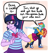 1852263__suggestive_artist-colon-saminamina_rainbow+dash_sci-dash-twi_sunset+shimmer_twilight+sparkle_human_equestria+girls_g4_my+little+pony+equestria+girls-co