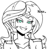 2905585__safe_artist-colon-reiduran_sunset+shimmer_human_g4_bust_humanized_lidded+eyes_looking+at+you_portrait_solo
