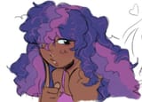 2964164__safe_artist-colon-dulcesilly_derpibooru+import_twilight+sparkle_human_blackwashing_bust_dark+skin_female_humanized_image_jpeg_messy+hair_simpl