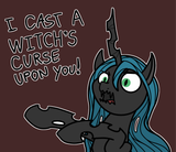 3332267__safe_artist-colon-ewoudcponies_queen+chrysalis_changeling_changeling+queen_female_simple+background_solo