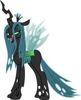 bug queen makes a scary face