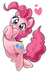880884__safe_pinkie+pie_solo_female_pony_mare_simple+background_earth+pony_blushing_cute_looking+at+you_white+background_heart_on+back_wide+eyes_diap