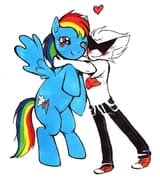 dirk strider and rainbow dash