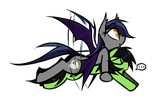 3642562__safe_artist-colon-madragon_oc_oc+only_oc-colon-echo_oc-colon-filly+anon_bat+pony_earth+pony_pony_bat+ears_bat+wings_eyes+closed_female_filly_flying_foa