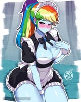 3591316__suggestive_artist-colon-masterdestroyzj_rainbow+dash_human_equestria+girls_g4_alternate+hairstyle_bed_bedsheets_blushing_breasts_busty+rainbow+dash_cle
