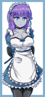 2814917__suggestive_artist-colon-n00bultima_maud+pie_human_equestria+girls_g4_arm+behind+back_big+breasts_breasts_busty+maud+pie_cleavage_clothes_female_maid_pu