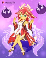 2809894__safe_artist-colon-tabrony23_sunset+shimmer_equestria+girls_g4_beautiful_breasts_busty+sunset+shimmer_clothes_cosplay_costume_crossover_cute_female_gens