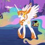 3024858__safe_artist-colon-thesunalicorn_derpibooru+import_carrot+top_derpy+hooves_golden+harvest_princess+celestia_alicorn_earth+pony_pegasus_pony_clo