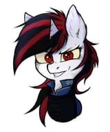 6377711__safe_artist-colon-tatykin_imported+from+derpibooru_oc_oc-colon-blackjack_pony_unicorn_fallout+equestria_fallout+equestria-colon-+project+horizons_bust_