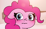 Pinkie blushing at Maud