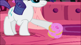 787203__safe_edit_edited+screencap_screencap_princess+luna_rarity_look+before+you+sleep_animated_donut_female_food_golden+oaks+library_lunabuse_ring+toss_ringe