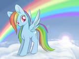 1372843__safe_artist-colon-dusthiel_rainbow+dash_pegasus_pony_g4_backwards+cutie+mark_cloud_colored+pupils_female_lens+flare_long+mane_looking+at+you_mare_on+a+