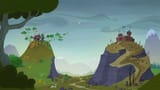 Twilight_and_Fluttershy_hovering_between_two_hills_S5E23