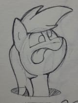3642781__safe_artist-colon-unitxxvii_derpy+hooves_pegasus_pony_g4_bust_female_grayscale_mare_monochrome_pencil+drawing_solo_tongue+out_traditional+art