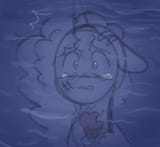 3347542__safe_anonymous+artist_derpibooru+import_misty+brightdawn_pony_unicorn_series-colon-misty+pov_g5_bruised_crying_female_food_mare_muffin_solo