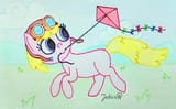 Filly Cherry Berry with a kite