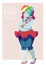 3630977__safe_artist-colon-flechitas_part+of+a+set_rainbow+dash_human_equestria+girls_g4_absurd+resolution_boots_chubby_clothes_denim_fat_female_glasses_implied