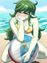 3414598__suggestive_artist-colon-tzc_wallflower+blush_human_equestria+girls_g4_2d_adorasexy_bangs_beach_beach+ball_bikini_bikini+bottom_bikini+top_blushing_brea